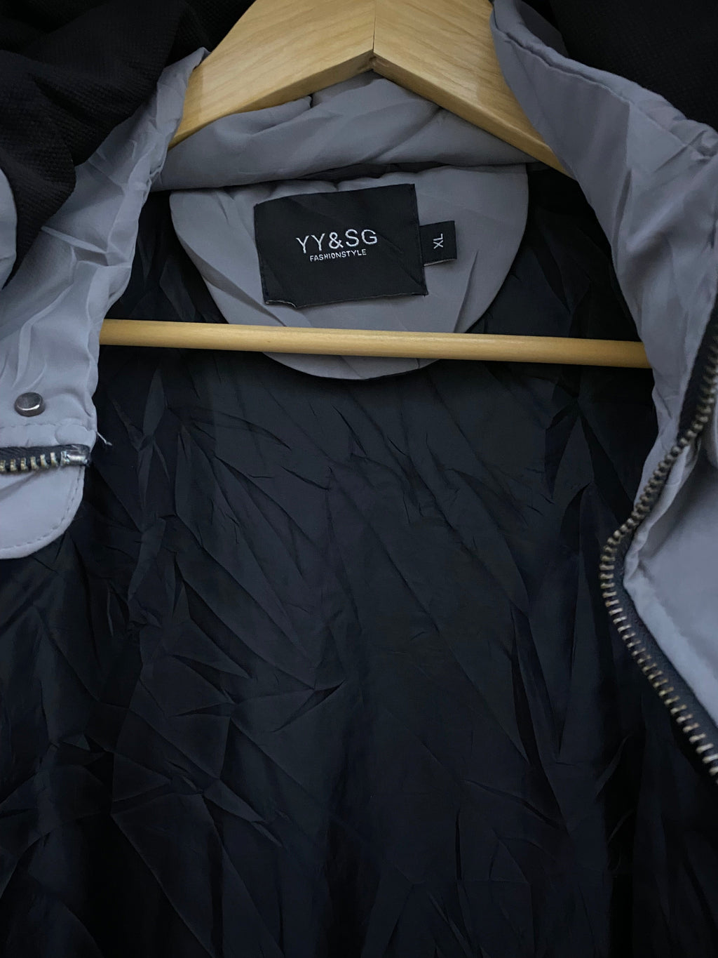 YY Long Puffer Coat (Thrift).          Length: 38-40, Chest: 21-23, Sleeve: 24.5-25