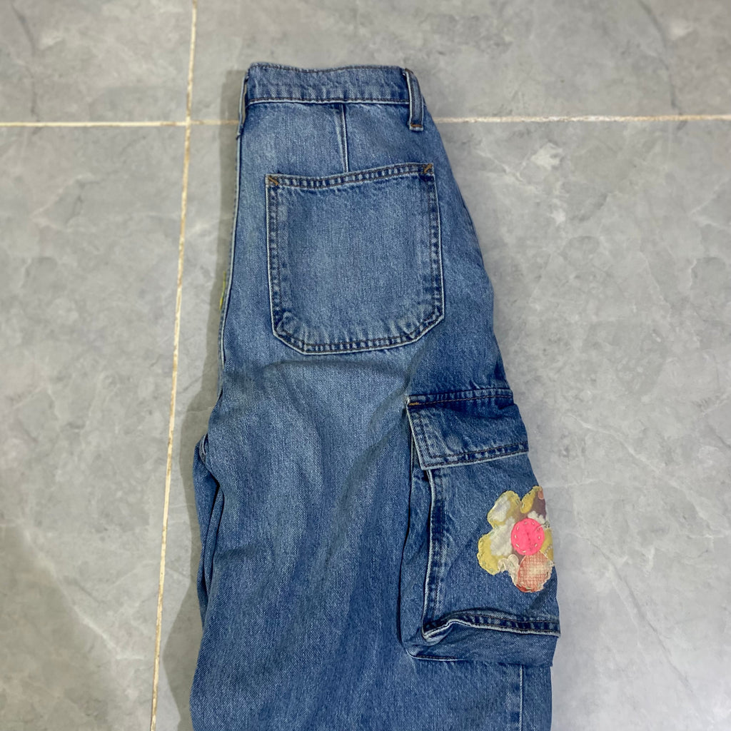 Handwork Pattern Baggy Pant. (Waist: 30” - Length: 42-44”)