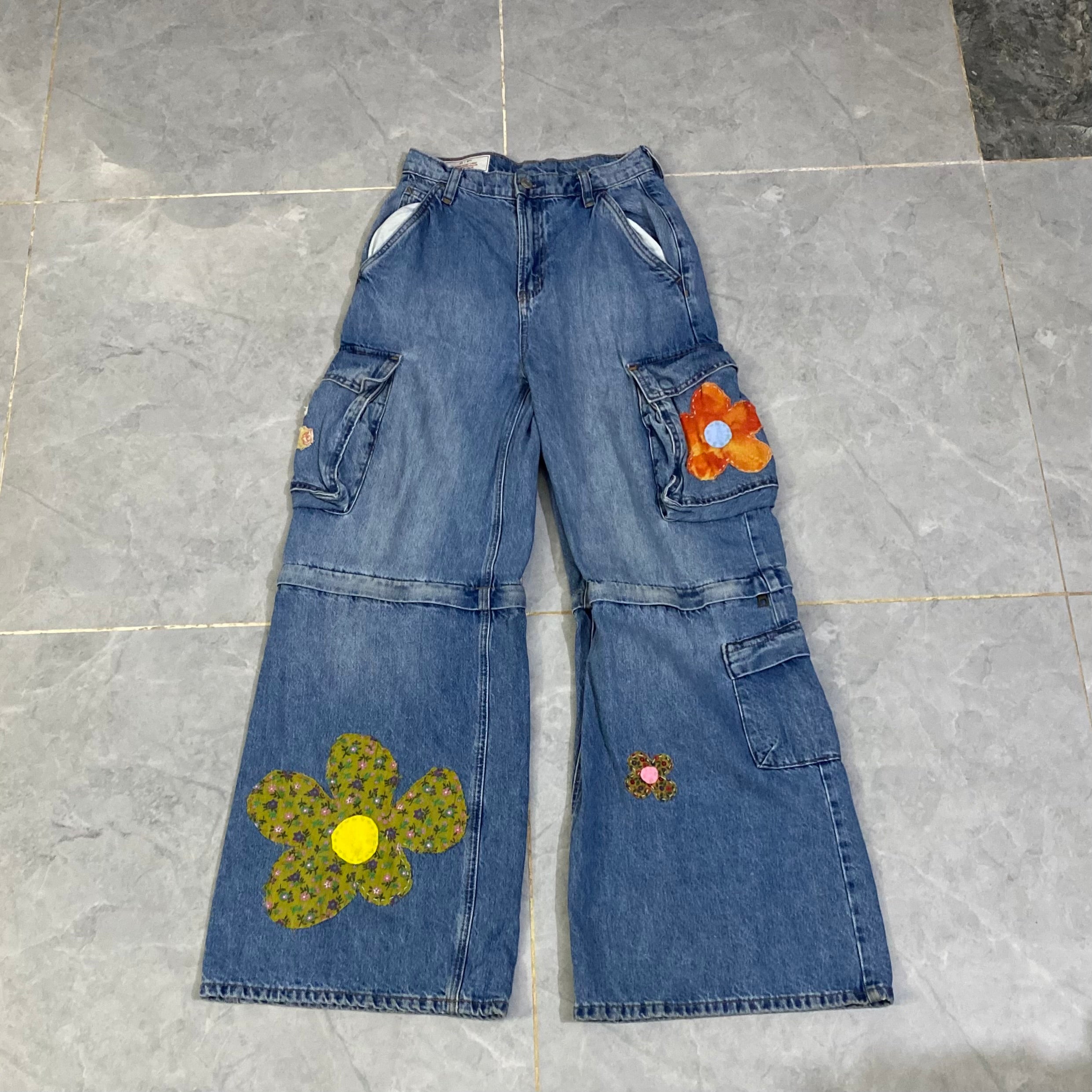 Handwork Pattern Baggy Pant. (Waist: 30” - Length: 42-44”)