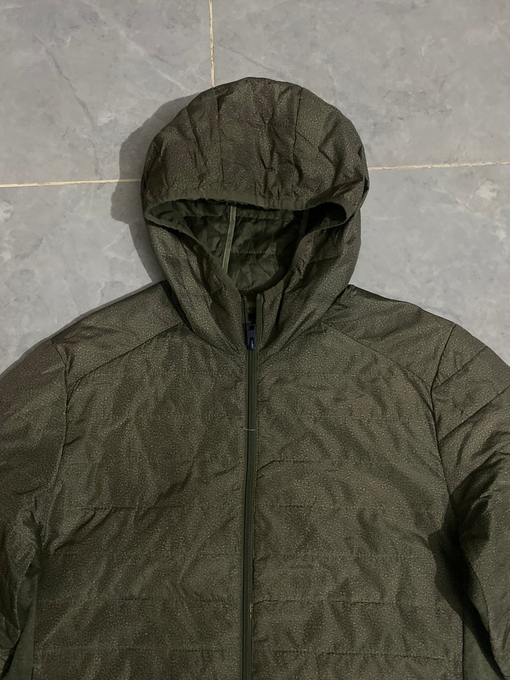Light Green Slim Puffer Jacket