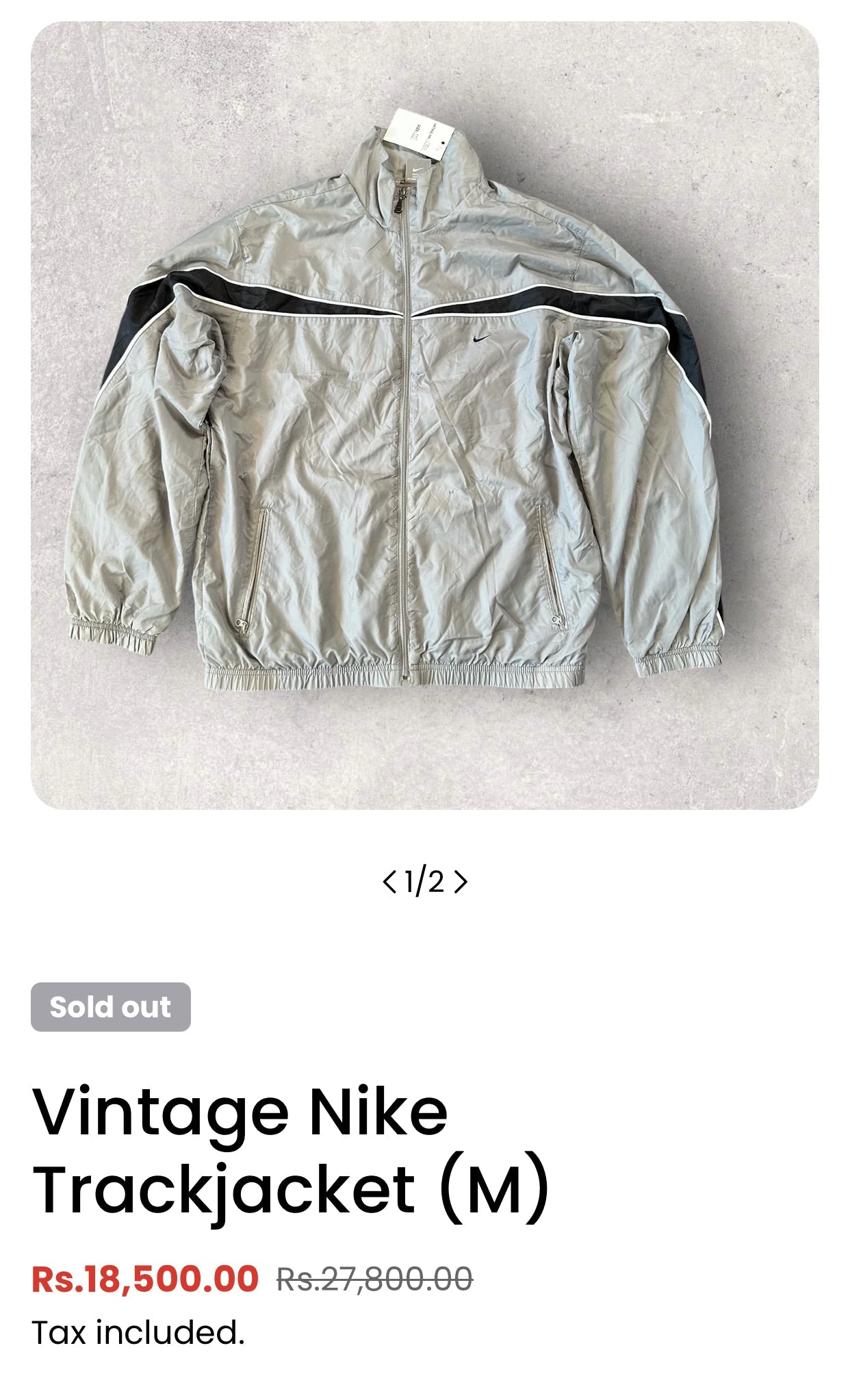 Nike Vintage Track Jacket (Thrift)