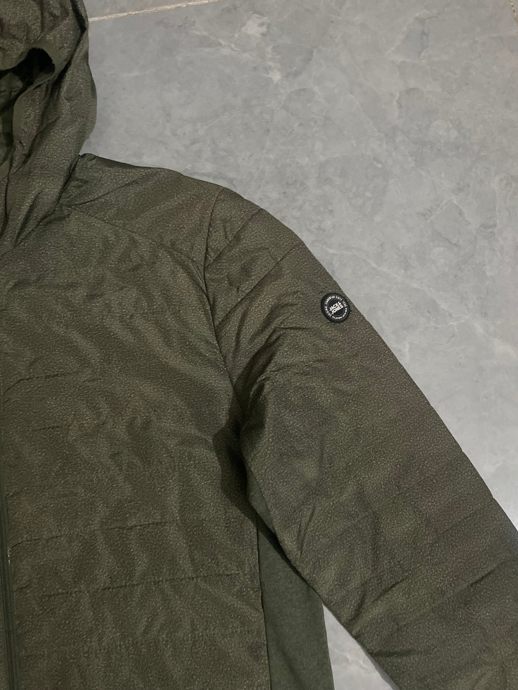 Light Green Slim Puffer Jacket