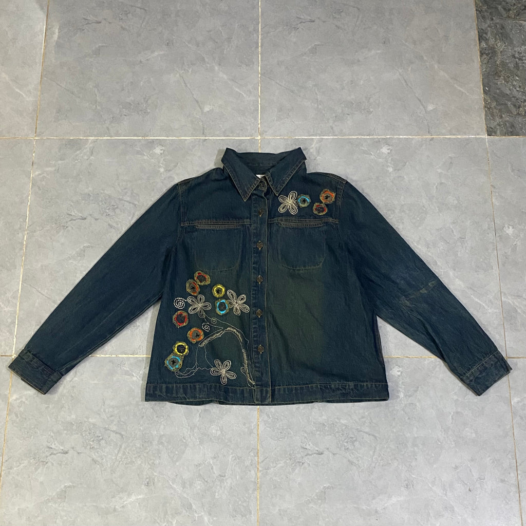 Denim Handwork embroidery Jacket