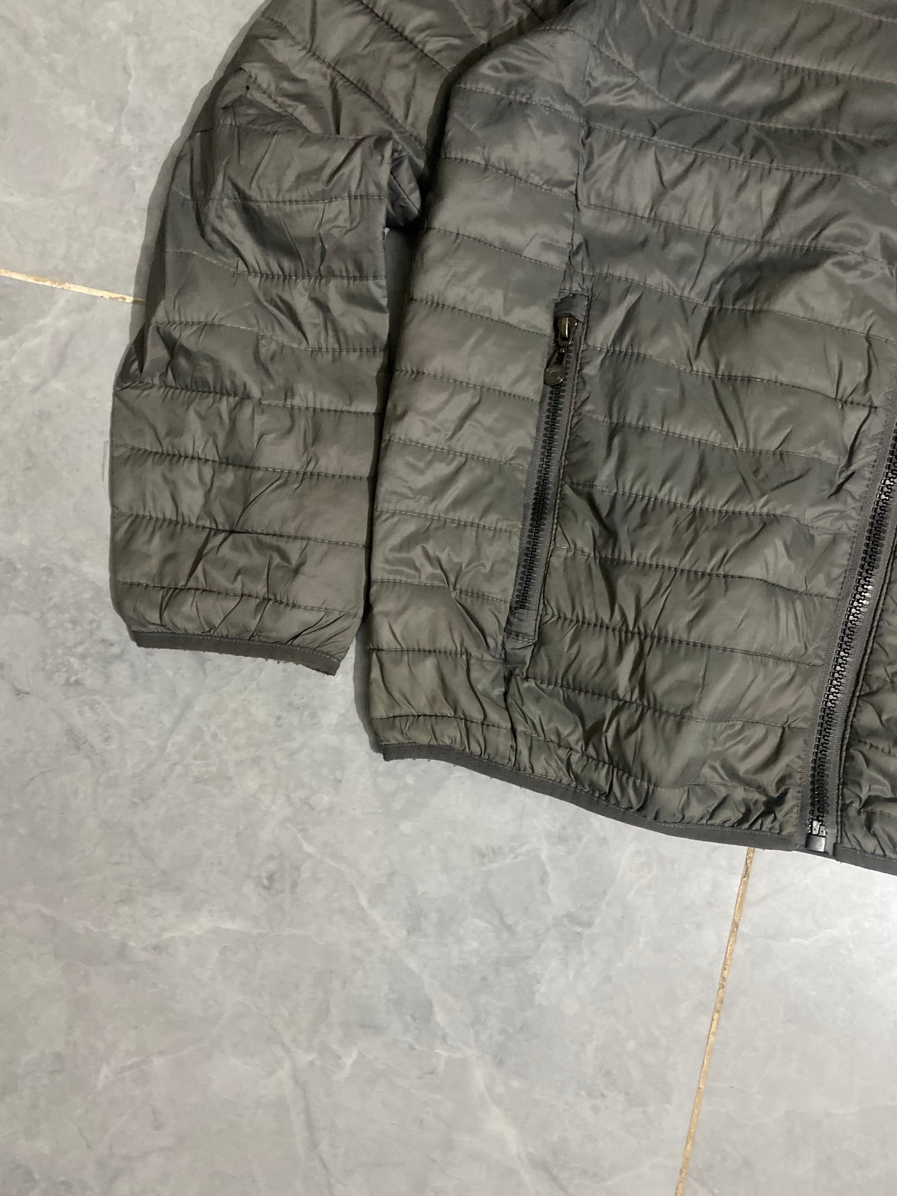 Grey Ban Slim Puffer Jacket