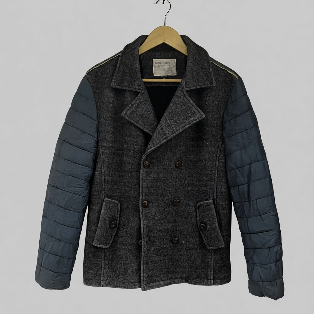Grey 6 Buttons Coat                           Length: 26-27, Chest: 21-22, Sleeve: 24.5-25
