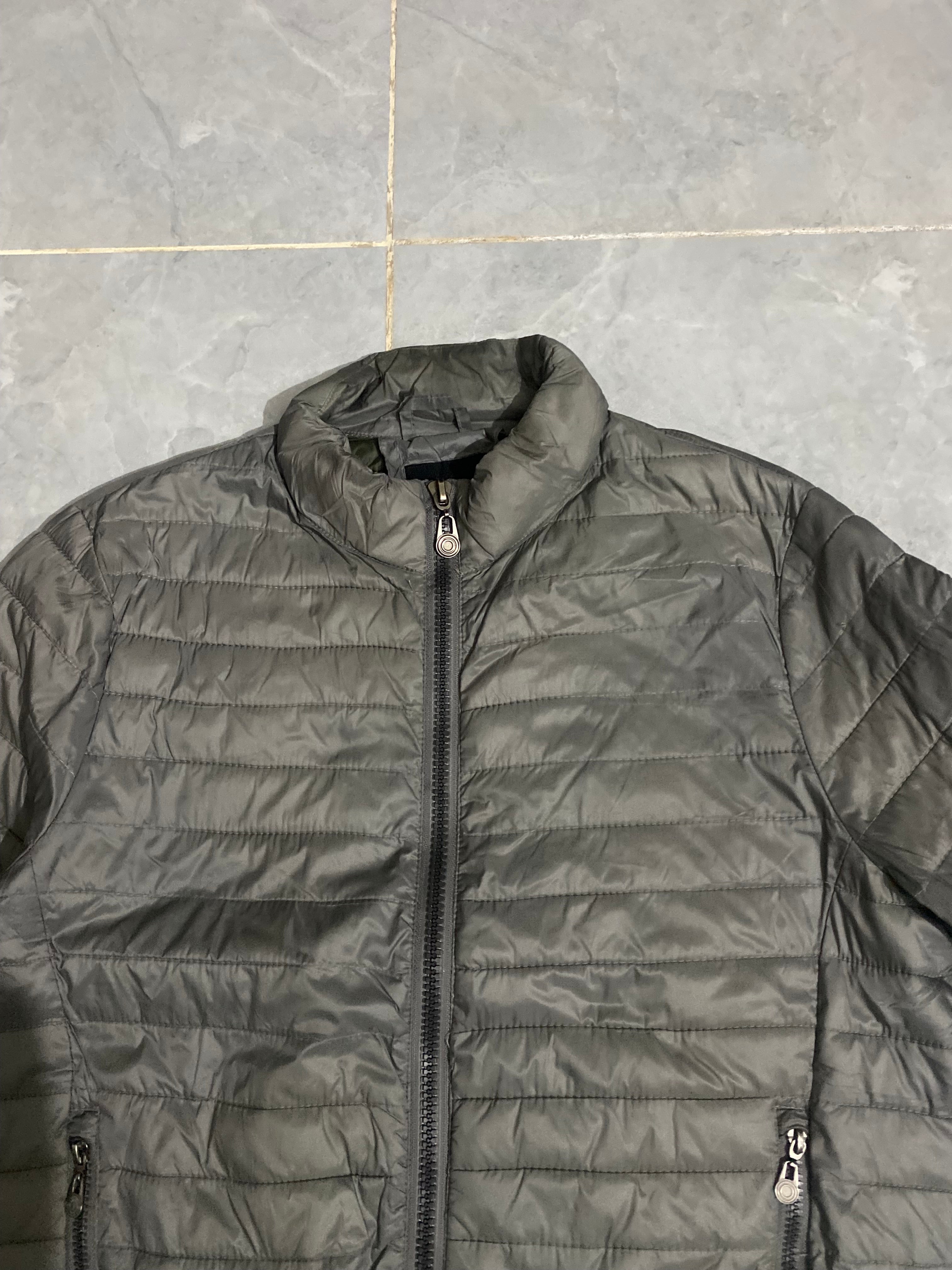 Grey Ban Slim Puffer Jacket