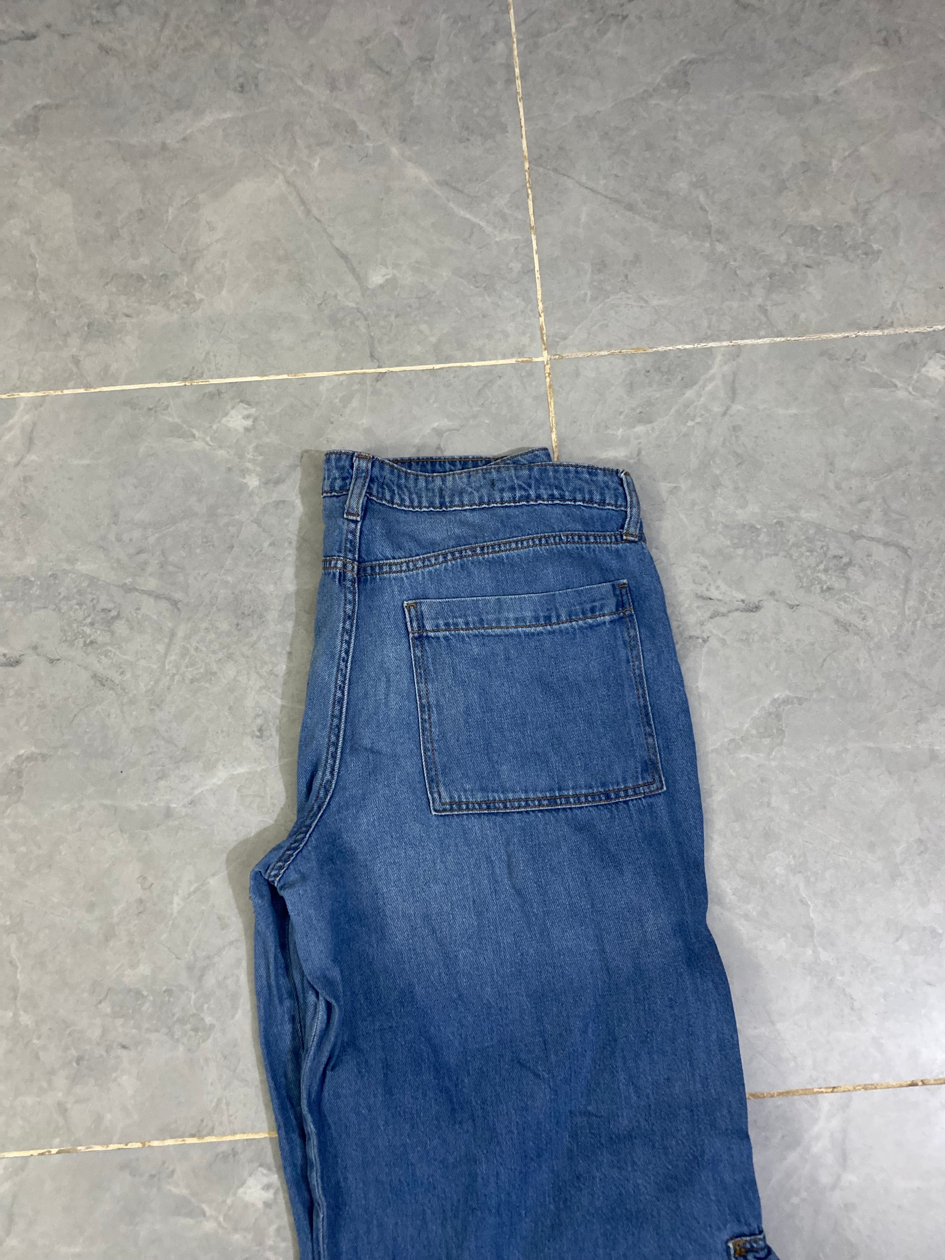 Jeans Baggy Pant Trouser. (Waist: 34-35” - Length: 42-43”)