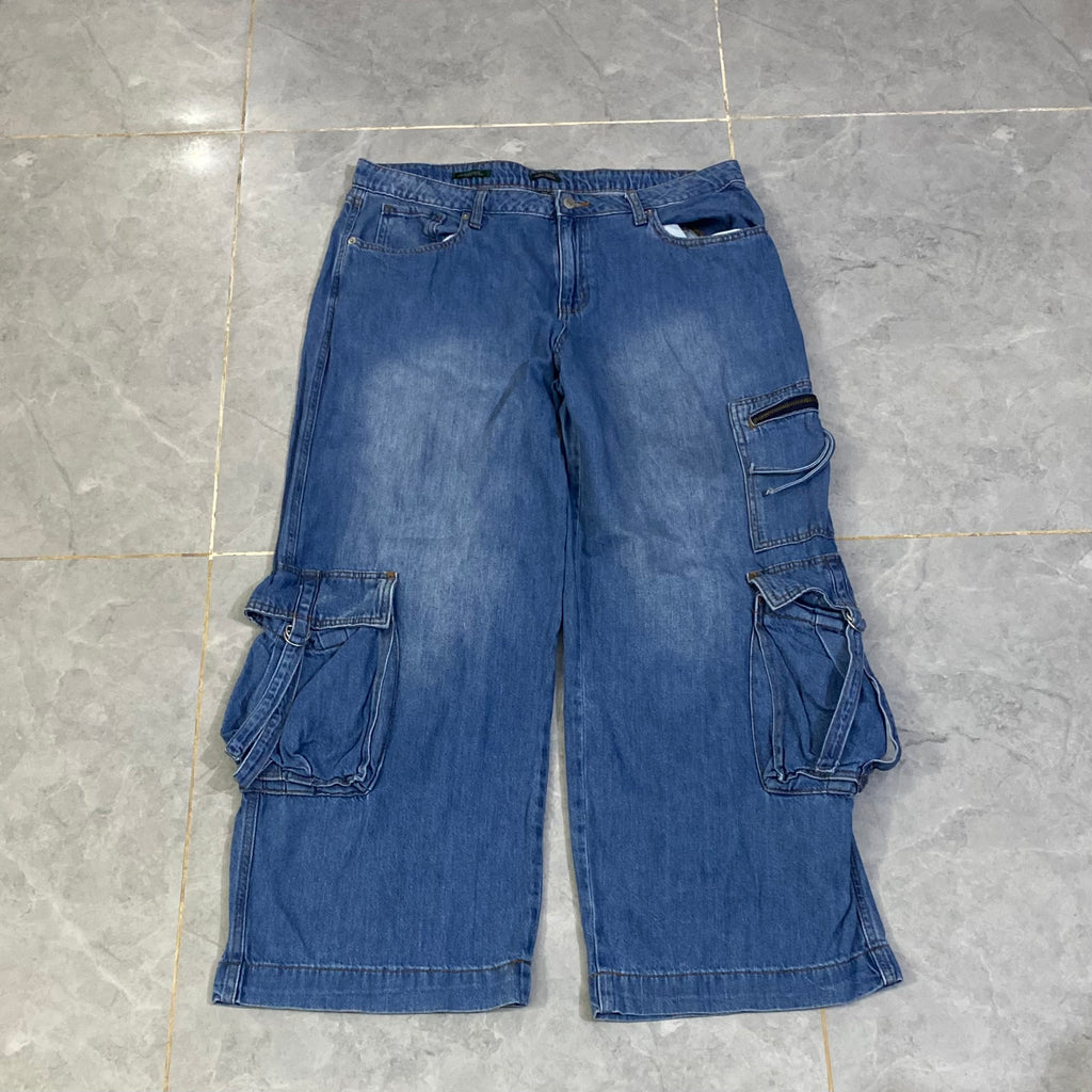 Jeans Baggy Pant Trouser. (Waist: 34-35” - Length: 42-43”)