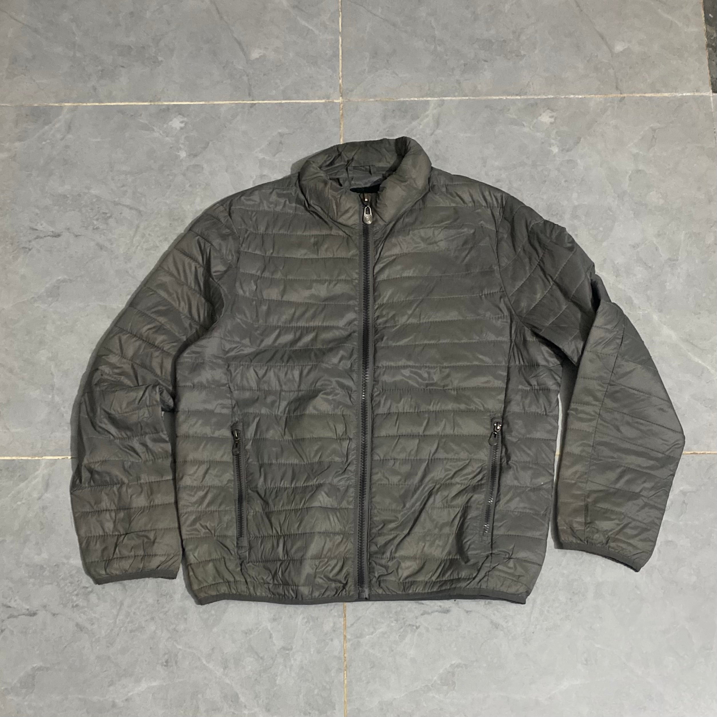 Grey Ban Slim Puffer Jacket