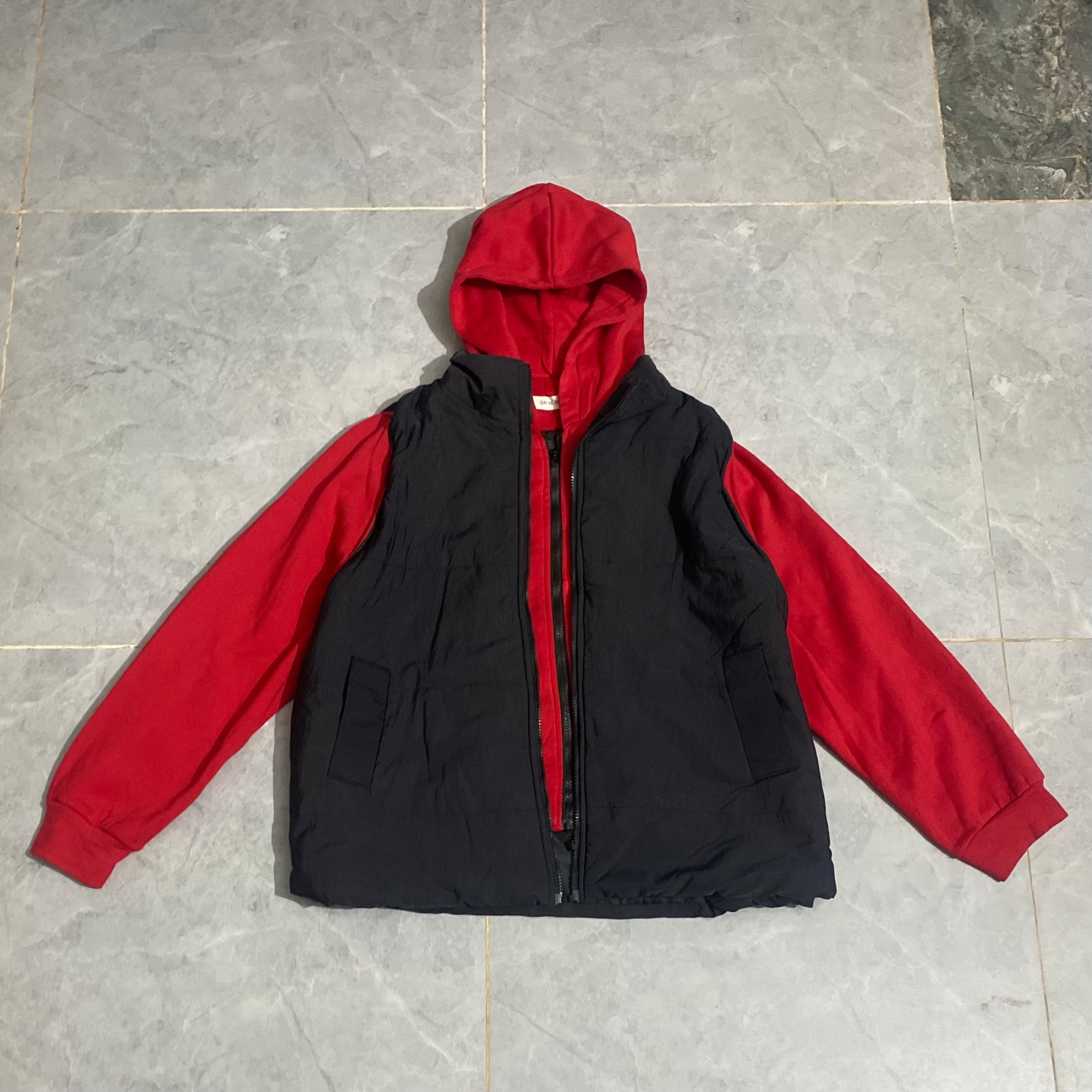 Double Zipper Hooded Jacket
