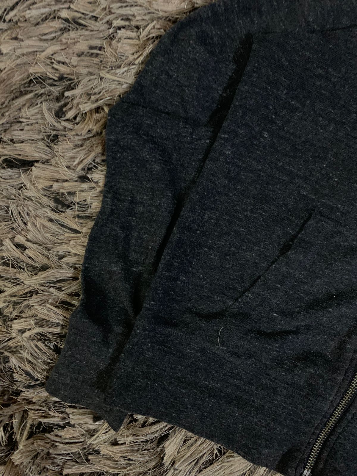 (NIKE) HEATHER BLACK HOODIE (Thrift)