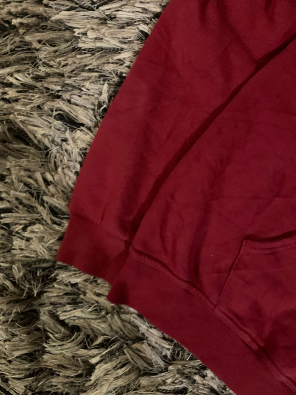 (ADIDAS) MAROON HOODIE (Thrift)