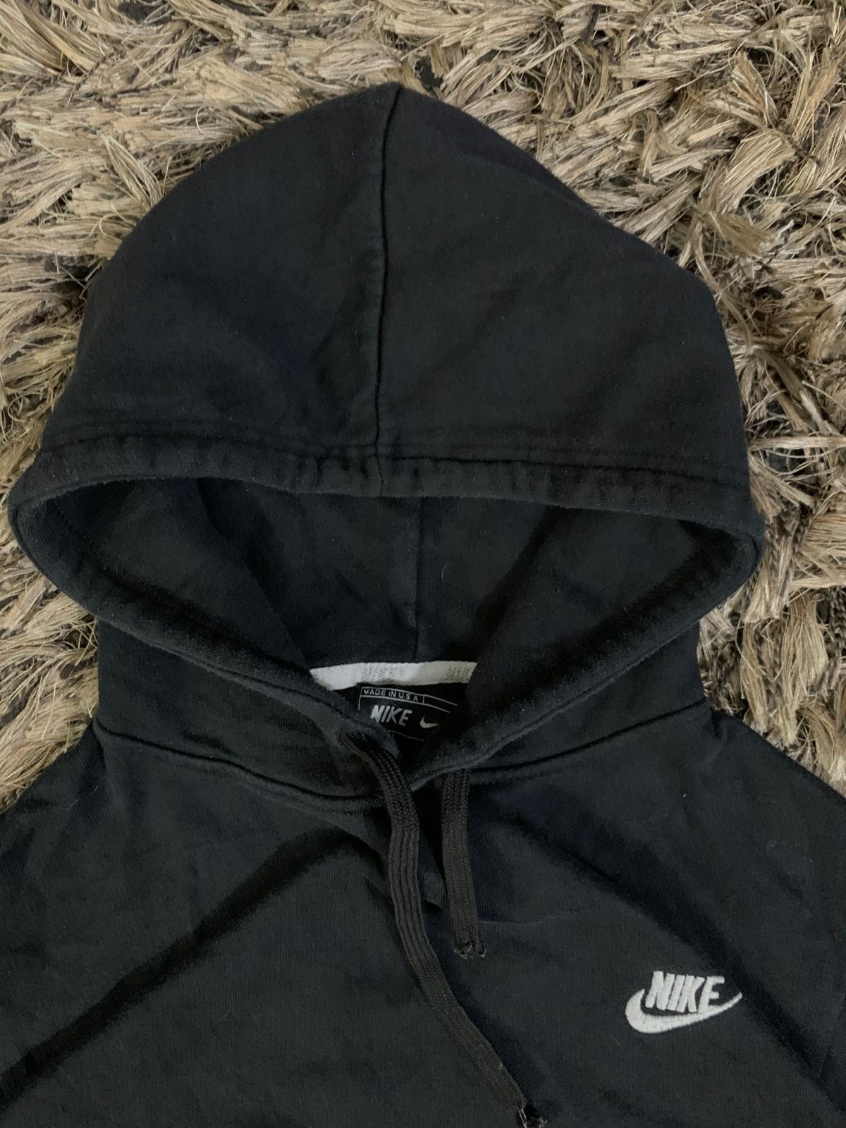(NIKE)2ND BLACK  HOODIE (Thrift)