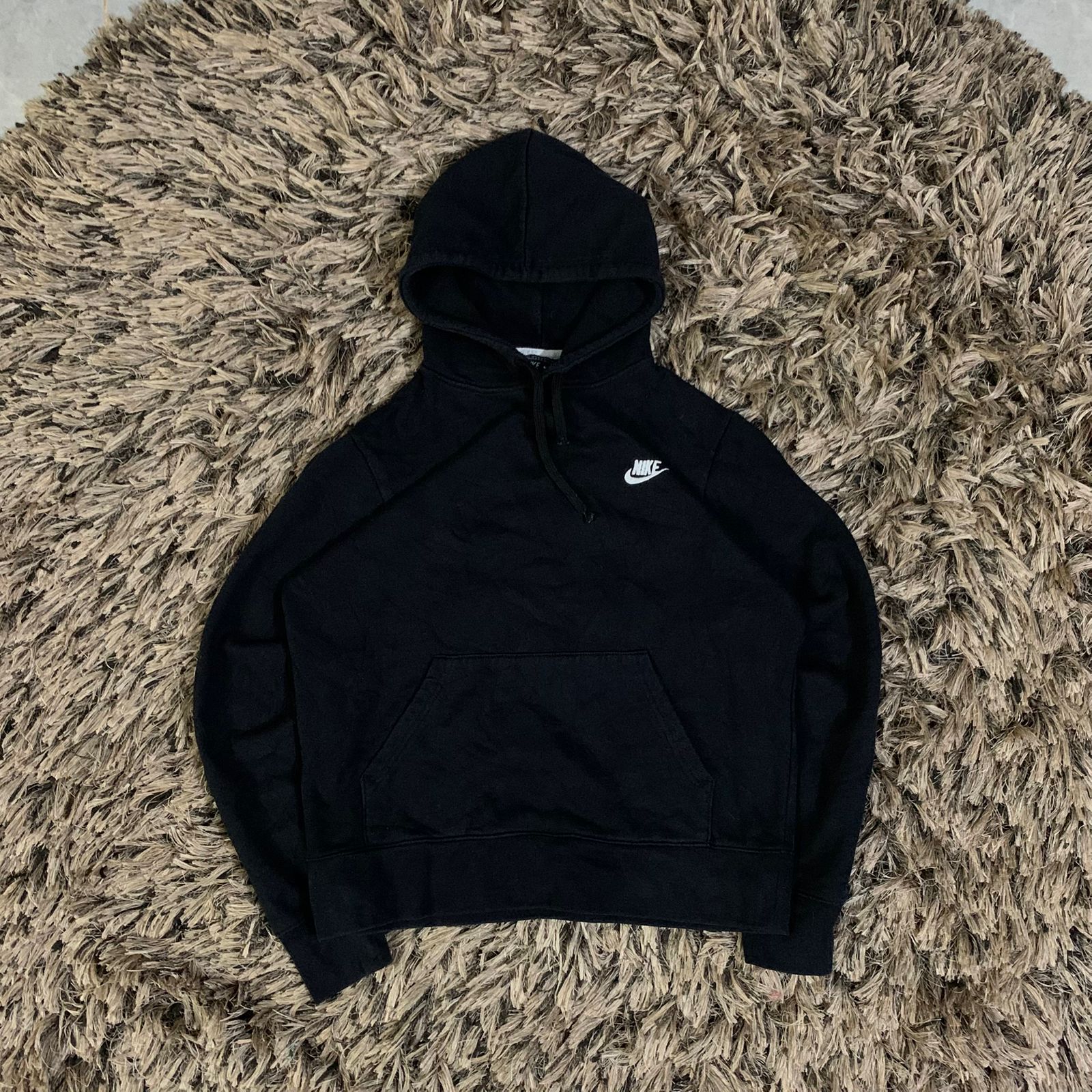 (NIKE)2ND BLACK  HOODIE (Thrift)
