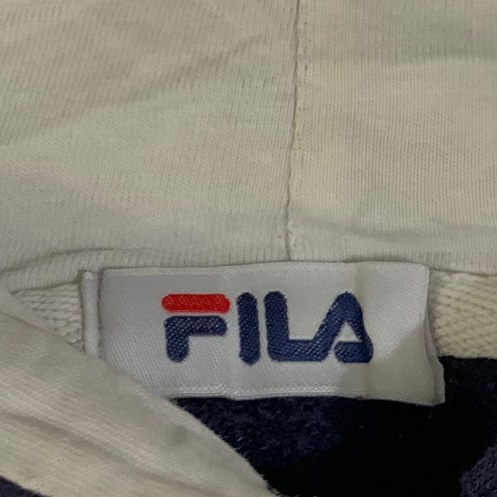 (FILA) NAVY HOODIE (Thrift)