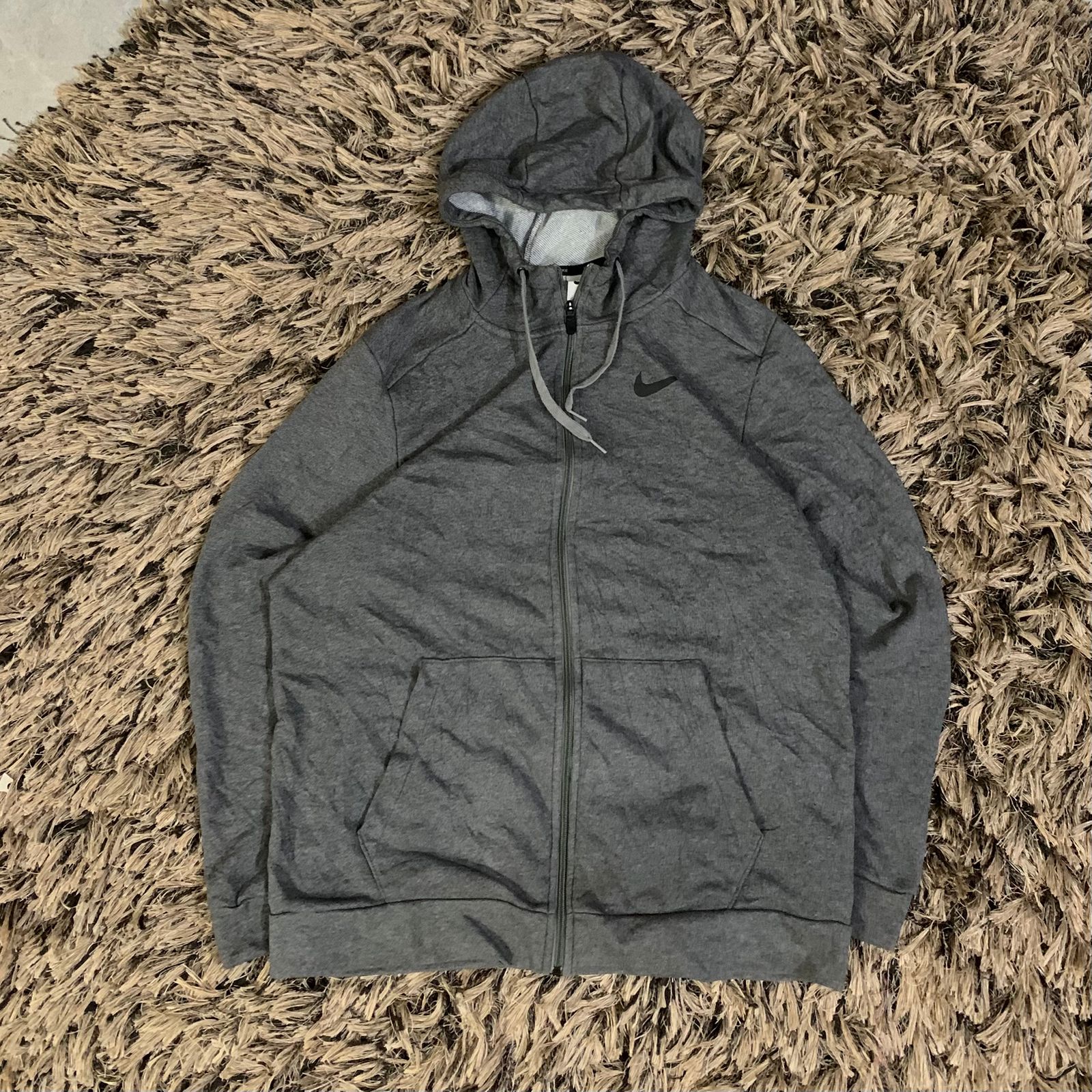(NIKE) GREY HOODIE (Thrift)