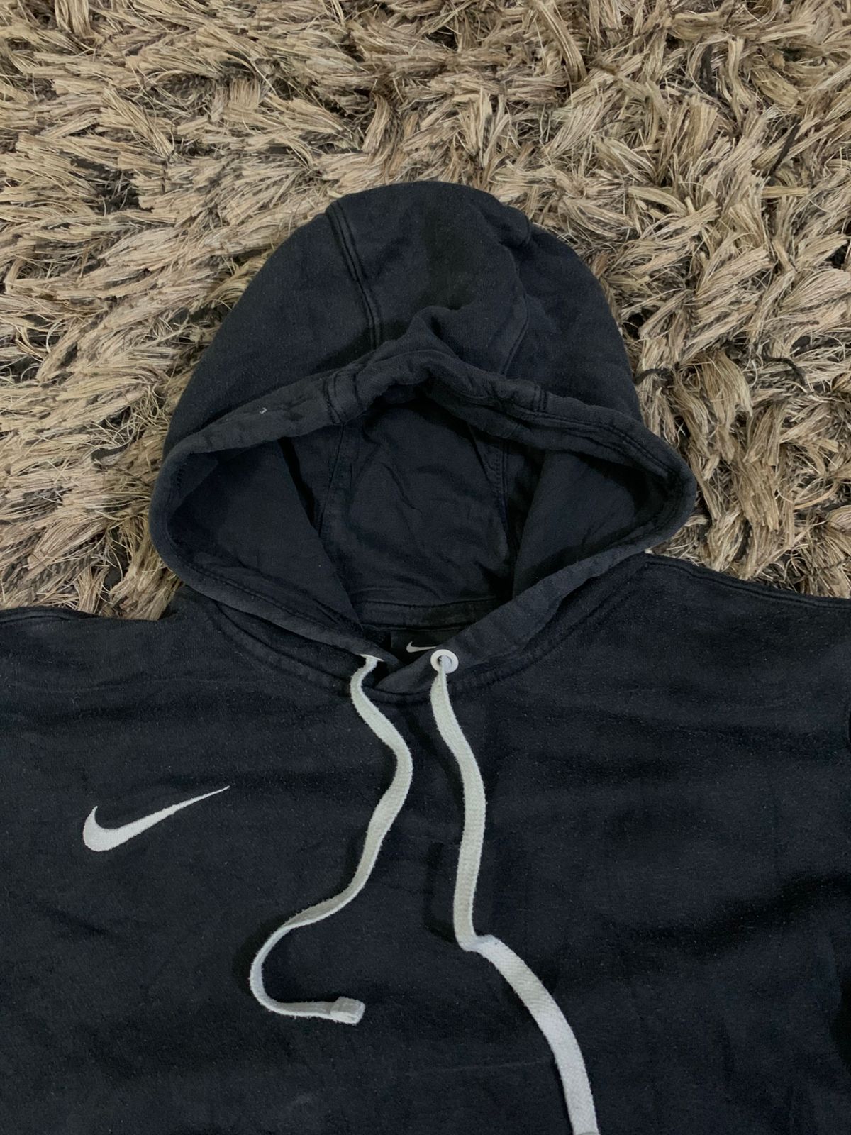 ( NIKE BRAND) BLACK HOODIE (Thrift)