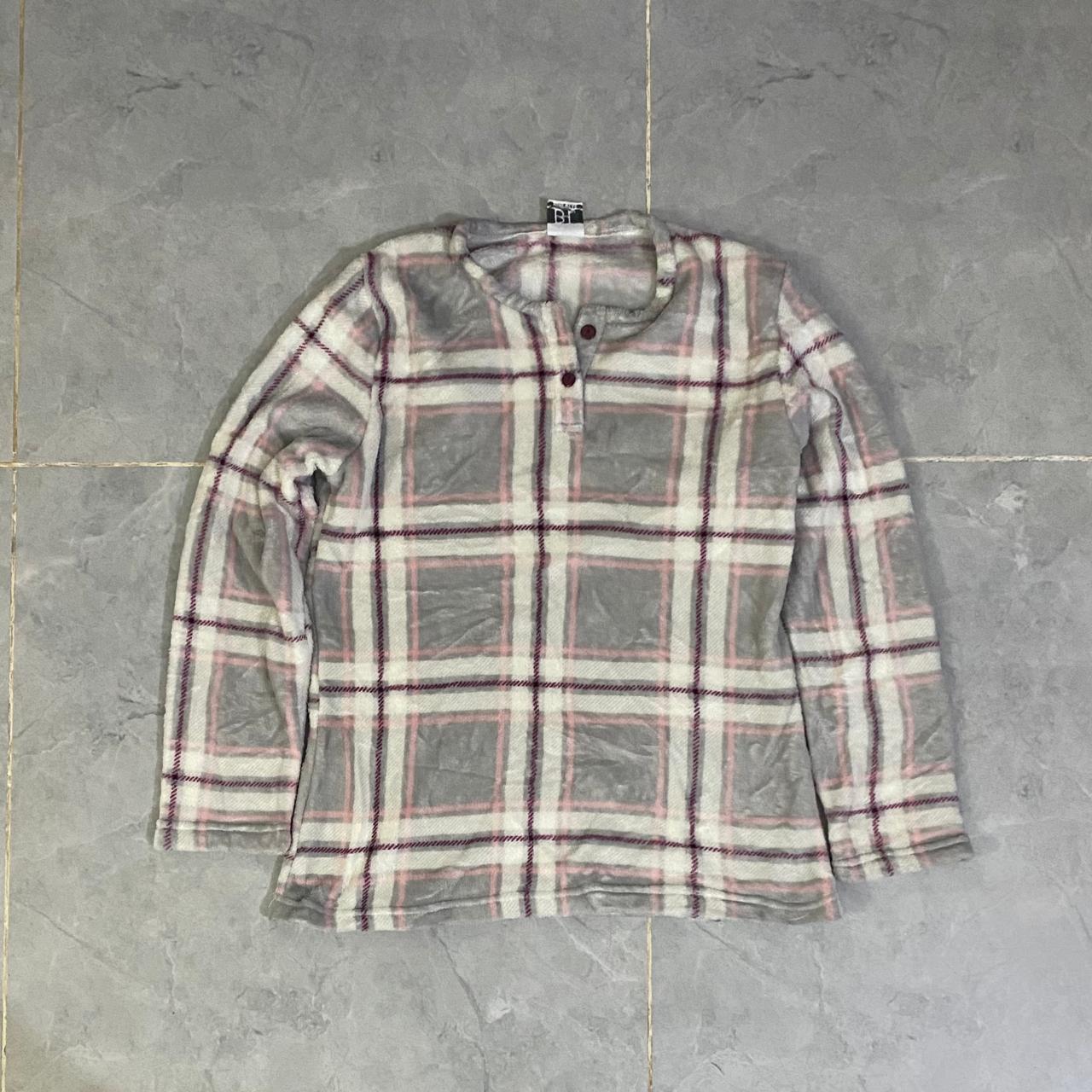 BOX PRINTED  FUR SWEATER  (Thrift)