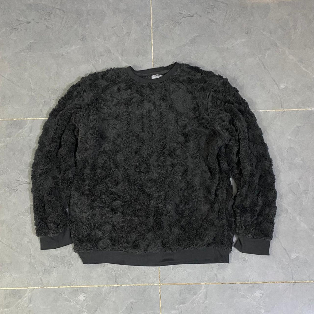 SHERPA GREY SWEATER  (Thrift)