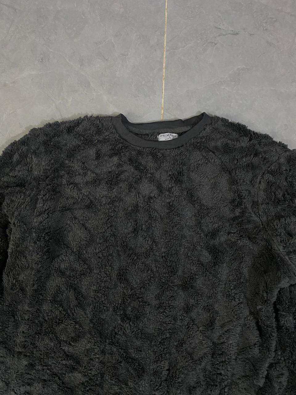 SHERPA GREY SWEATER  (Thrift)