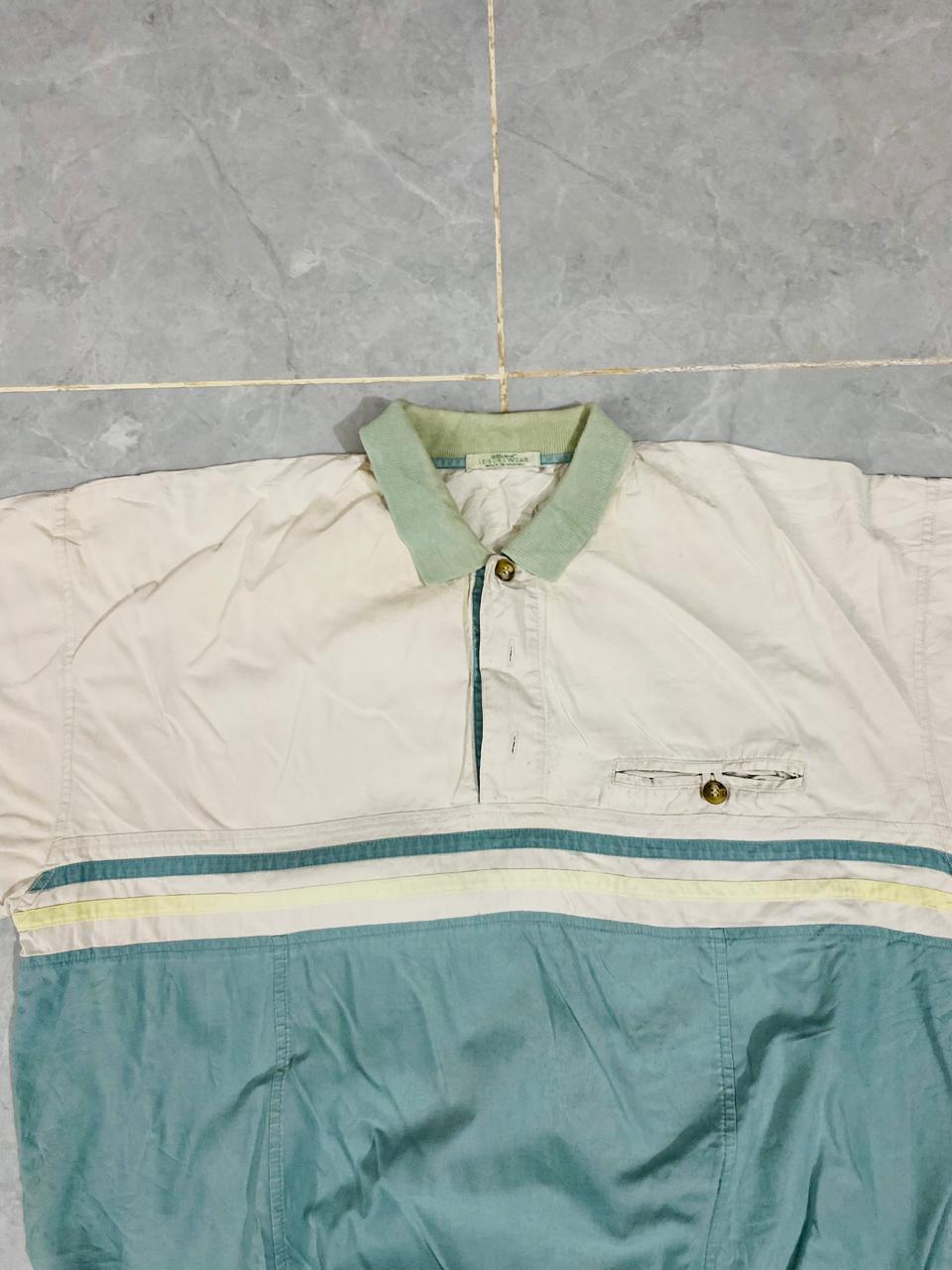 Drop Shoulder Polo Shirt